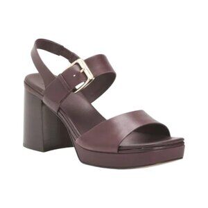 27 EDIT NATURALIZER Leather Philippa Dress Slingback Heeled Sandals